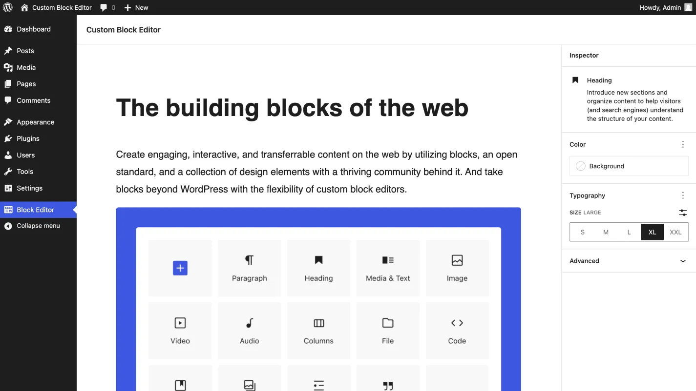 Block Editor in WordPress